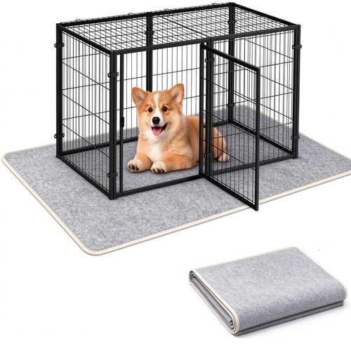 Soft felt dog crate kennel - soft,