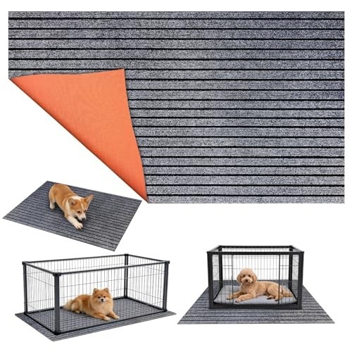 Mat under dog crate - mat,