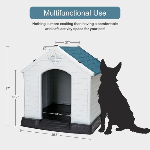 Plastic dog house waterproof - plastic,